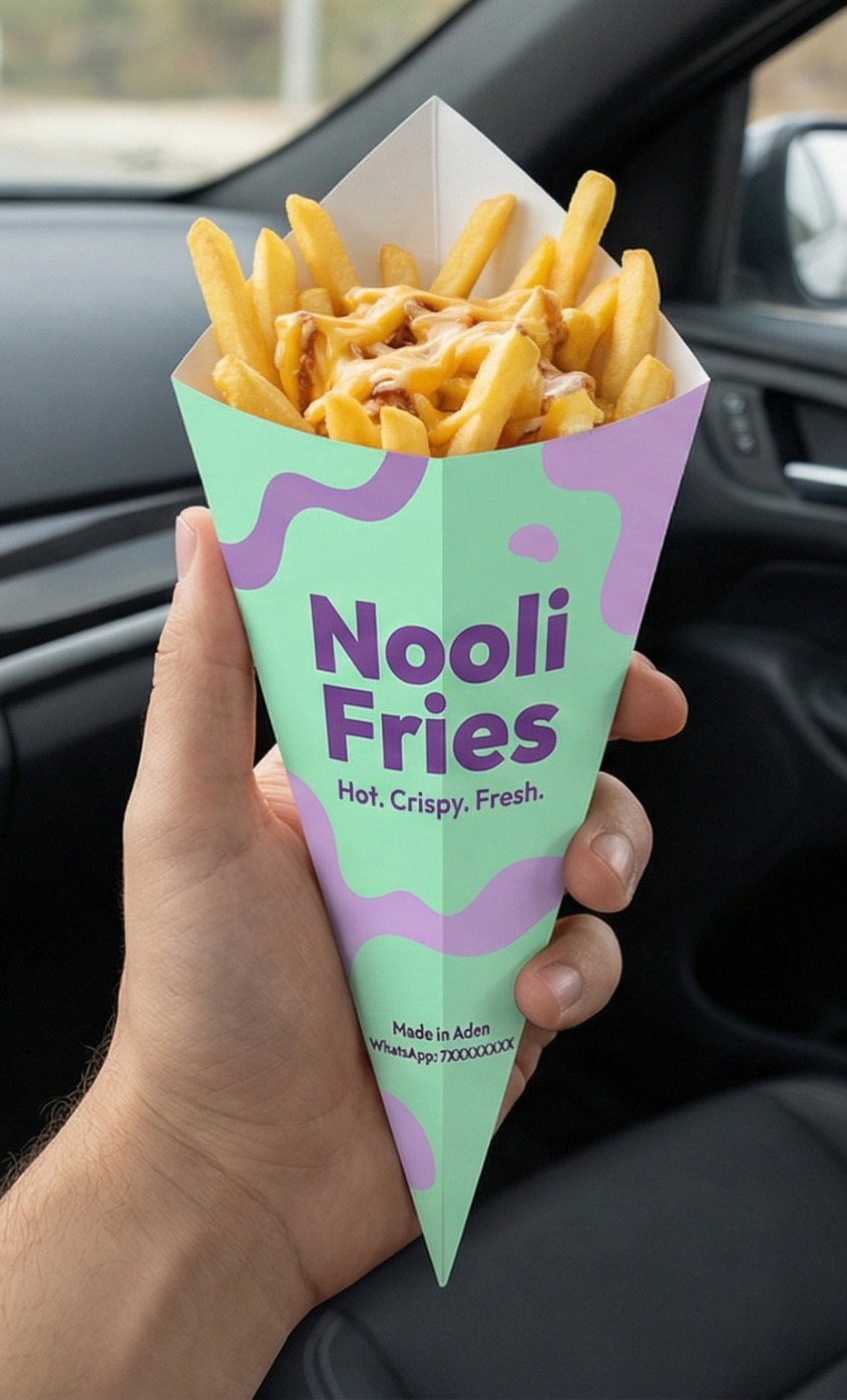 Nooli Fresh Fries Green Packaging